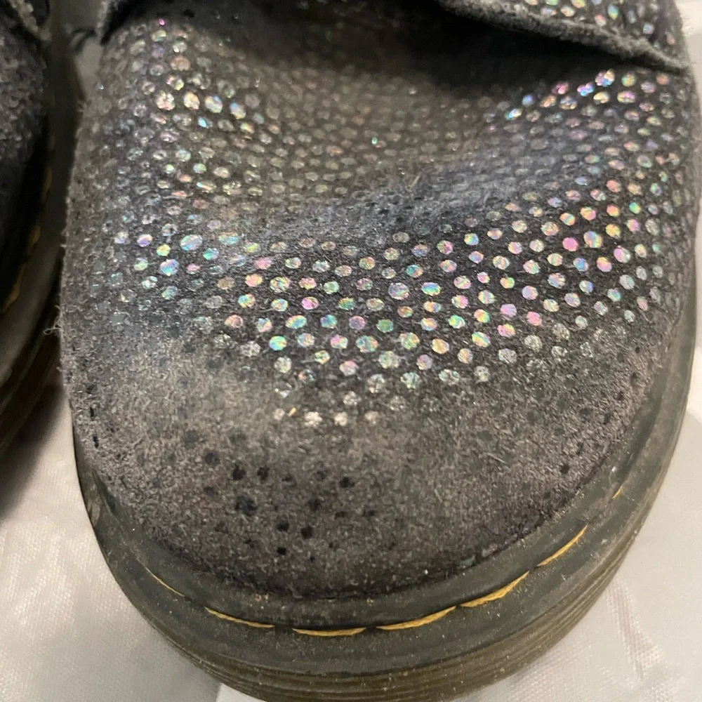 Dr Martens Youth Metallic Suede Irredescent Polka Dots Youth 3
